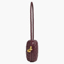 Bottega Veneta Knot Foulard Intrecciato Minaudere on Strap Barolo