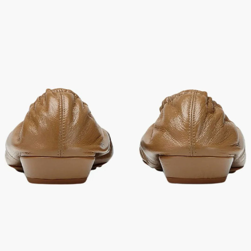 Bottega Veneta Leather Ballet Flat Almond (women's)