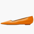 Bottega Veneta Leather Ballet Flat Orange (women's)