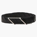 Bottega Veneta Cinturón de cuero negro
