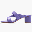 Bottega Veneta Leather Crossover-strap Sandal Purple (women's)