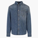 Bottega Veneta Light Washed Denim Relaxed Fit Shirt Mid Blue