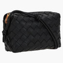 Bottega Veneta Loop Camera Bag Mini Intrecciato Black