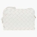 Bottega Veneta Loop Intrecciato Camera Bag Mini White