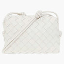 Bottega Veneta Loop Intrecciato Camera Bag Mini White