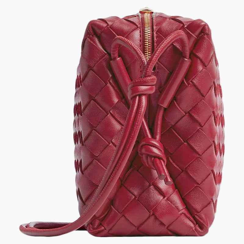Bottega Veneta Loop Intrecciato Came Bag Small Apple Candy