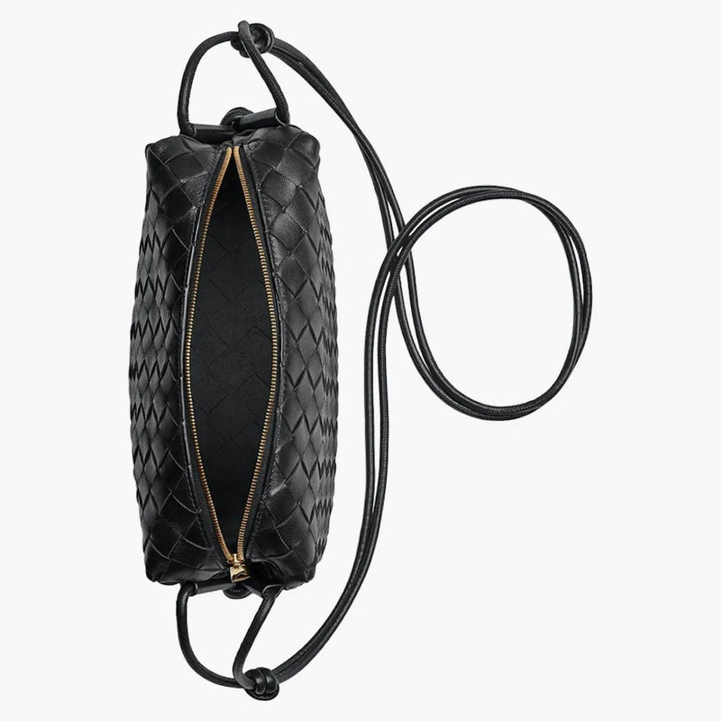 Bottega Veneta Loop Intrecciato Came Bag malé černé