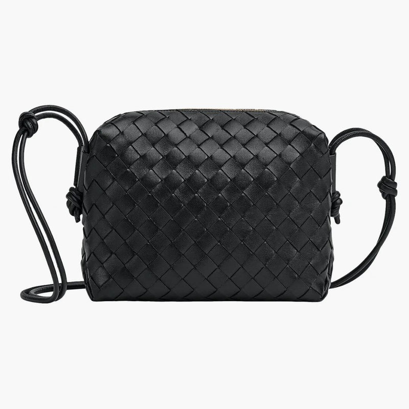 Bottega Veneta Loop Intrecciato Came Bag malé černé