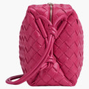 Bottega Veneta Loop Intrecciato Camera Bag Small Cranberry