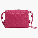 Bottega Veneta Loop Intrecciato Camera Bag Small Cranberry
