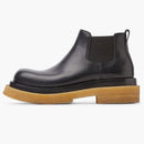 Bottega Veneta Lug Cropped Chelsea Boot Black Gum