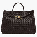 Bottega Veneta Medium Andiamo Top Bolsa con correa de cuerpo cruzado Intraciato Fondant