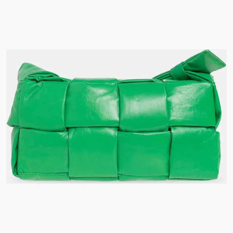 Bottega Veneta Medium Padded Tech Parquet Cassette Crossbody Bag Parakeet