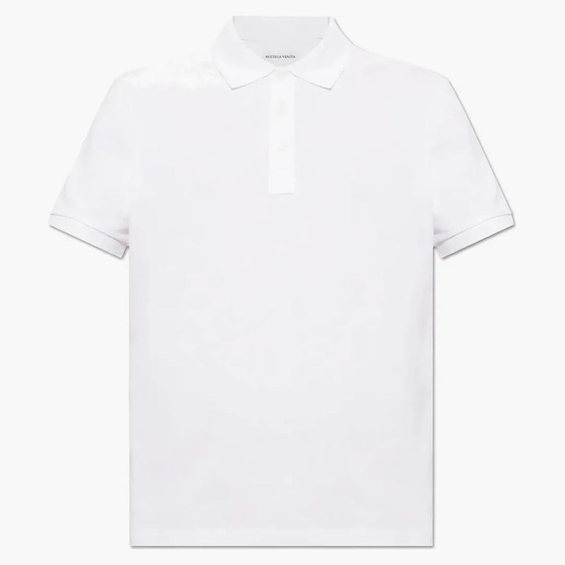 Bottega Veneta Mens Polo White