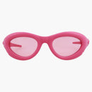 Bottega Veneta Oval-Frame Injection Sunglasses Pink (BV1162S-30013384-001-60133)