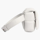 Bottega Veneta Padded Cassette Belt Bag Intreccio White