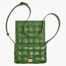 Bottega Veneta Padded Cassette Small Intreccio Avocado