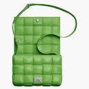Bottega Veneta acolchado Intrecio Cassette Crossbody Bag Green Green
