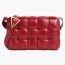 Bottega Veneta Padded Intreccio Cassette Crossbody Bag Apple Candy