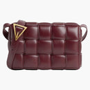 Bottega Veneta Padded Intreccio Cassette Crossbody Bag Barolo