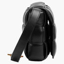 Bottega Veneta Padded Intreccio Cassette Crossbody Bag Black
