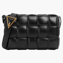 Bottega Veneta Padded Intreccio Cassette Crossbody Bag Black