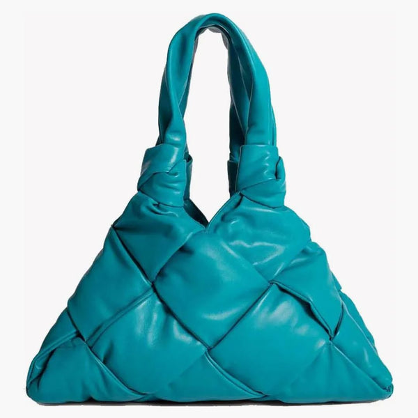 Bottega Veneta Padded Shoulder Bag Blue