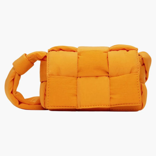 Bottega Veneta Padded Tech Cassette Tangerine