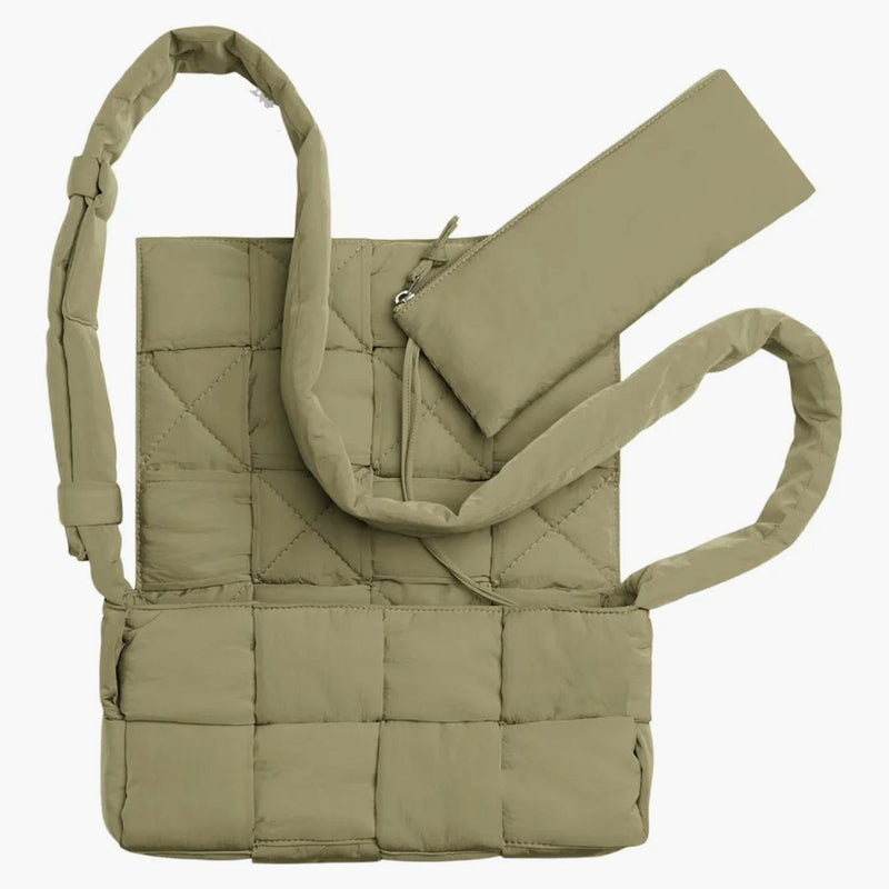 Bottega Veneta Padded Tech Cassette Travertine