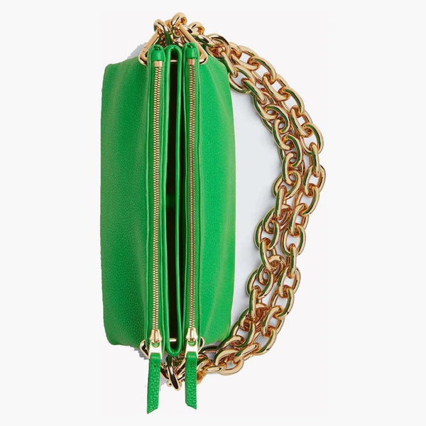 Bottega Veneta Parakeet Chain Pouch Green