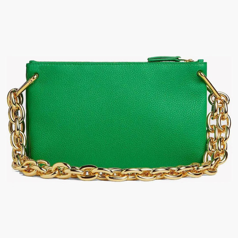 Bottega Veneta Parakeet Chain Pouch Green