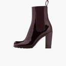 Bottega Veneta Patent Leather Ankle Boot Brown (women's)