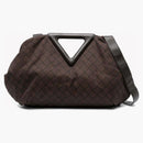 Bottega Veneta Point Triangle Handle Two Way Handbag Fondant