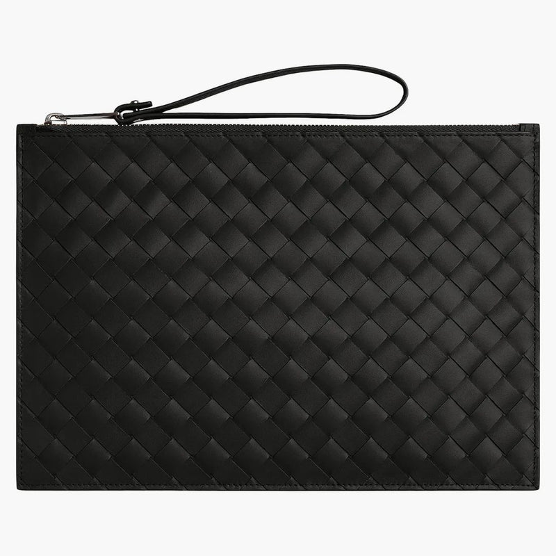 Bottega veneta påse stor intrecciato svart