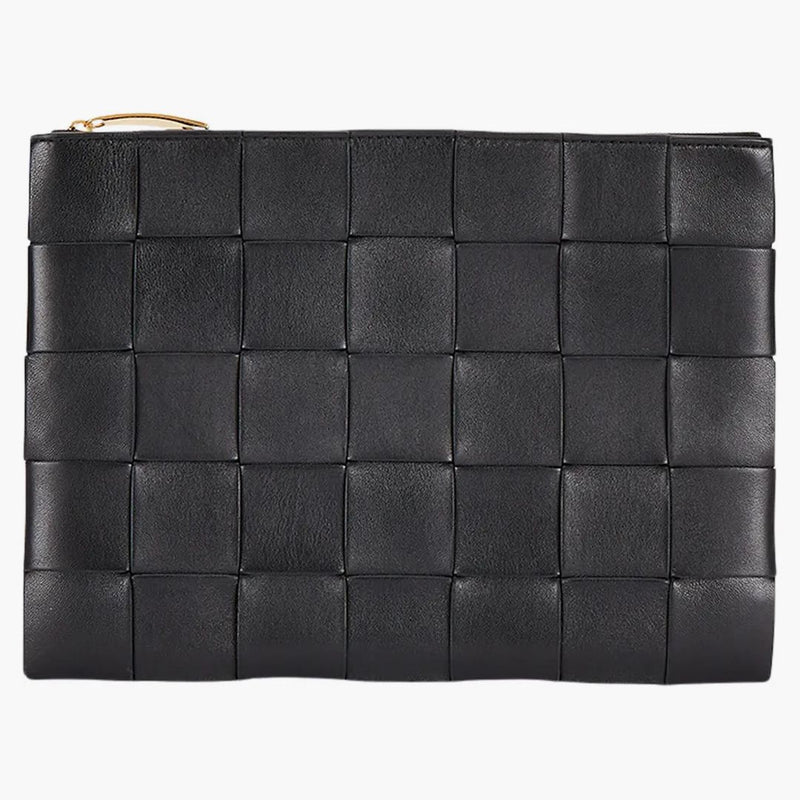 Bottega Veneta Pouch Medium Intreccio Black
