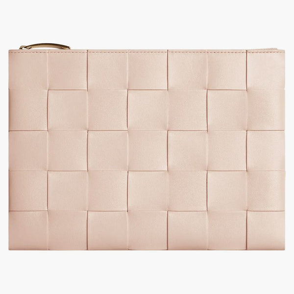 Bottega Veneta Pouch Medium Intreccio Melon Washed