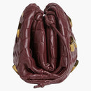 Bottega Veneta Pouch Mini Metallic Embellishment Barolo