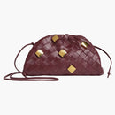 Bottega Veneta Pouch Mini Metallic Embellishment Barolo