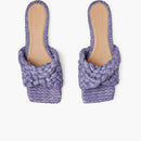 Bottega Veneta Raffia Stretch Flat Sandals Lavender (women's)