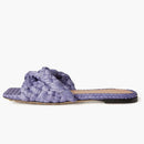 Bottega Veneta Raffia Stretch Flat Sandals Lavender (women's)
