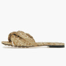Bottega Veneta Raffia Stretch Flat Sandals Macadamia (women's)