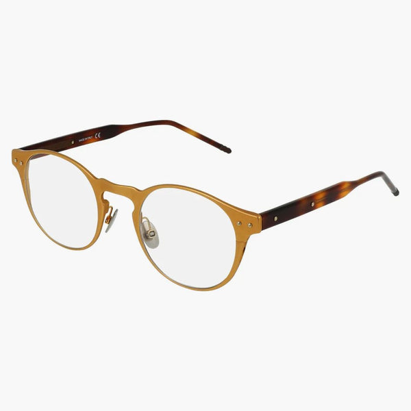 Bottega Veneta Round-Frame Aluminium Solglasögon Bronze/Havana/Transparent (BV0180O-30002475-003)
