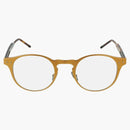 Bottega Veneta Round-Frame Aluminum Sunglasses Bronze/Havana/Transparent (BV0180o-30002475-003)