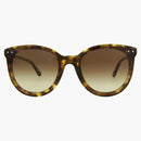 Bottega Veneta Round/Oval-ram acetat solglasögon Havana/Brown (BV0165S-30002460-004-20355)