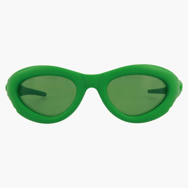 Bottega Veneta Round Oval Solglasögon Green/Green (BV1162S-30013384-002)