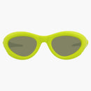 Bottega Veneta Round Oval Sunglasses Green/Green (BV1162S-30013384-003)