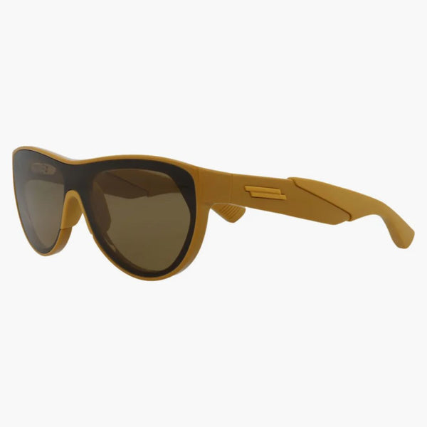 Bottega veneta runda ovala solglasögon gul/gul/brun (BV1234S-30014284-003)