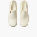 Bottega Veneta Rubber Slingback Puddle Shoe White
