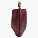 Bottega Veneta Sardine Intrecciato Top Manico Small Barolo