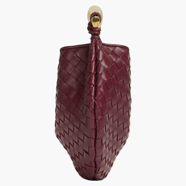 Bottega Veneta Sardine Intrecciato Top Handle Small Barolo